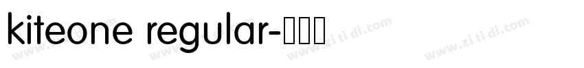 kiteone regular字体转换